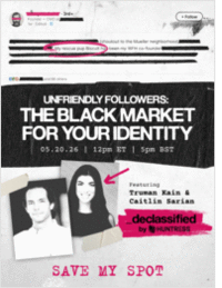 Unfriendly Followers: The Black Market For Your Identity