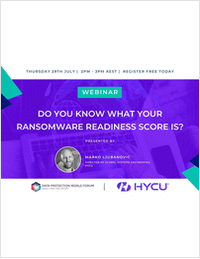 Webinar: Do You Know What Your Ransomware Readiness Score Is?