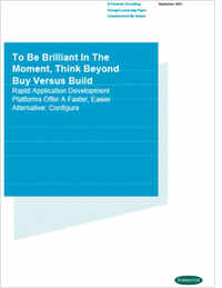 To Be Brilliant in the Moment, Think Beyond Buy Versus Build