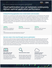 Cloud automation that helps optimize application performance