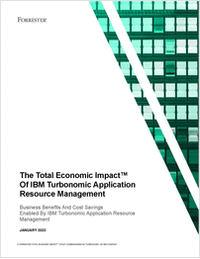 Economic Impact of IBM Turbonomic Application Resource Management