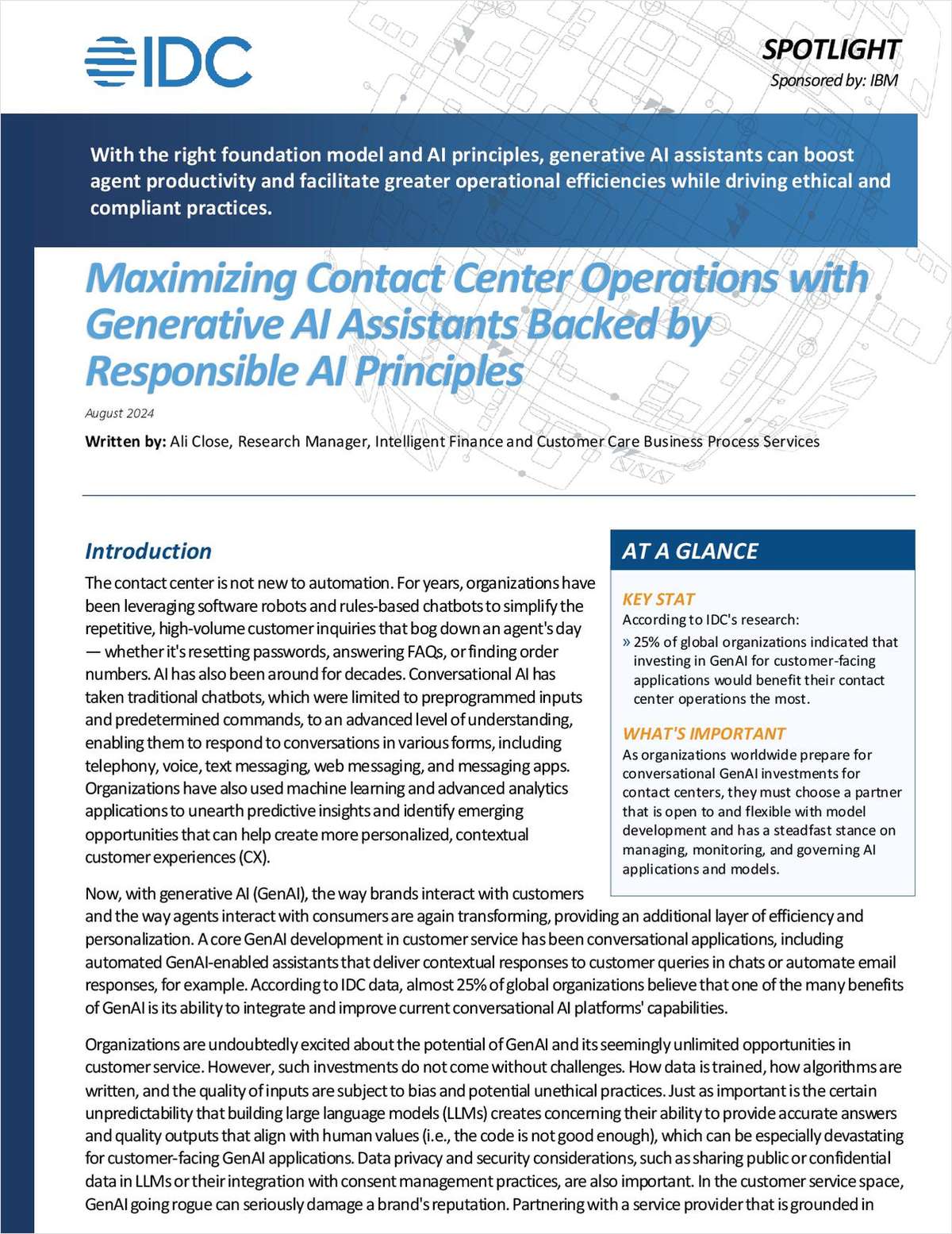 Maximizing Contact Center Operations with Generative AI Assistants Backed by Responsible AI Principles