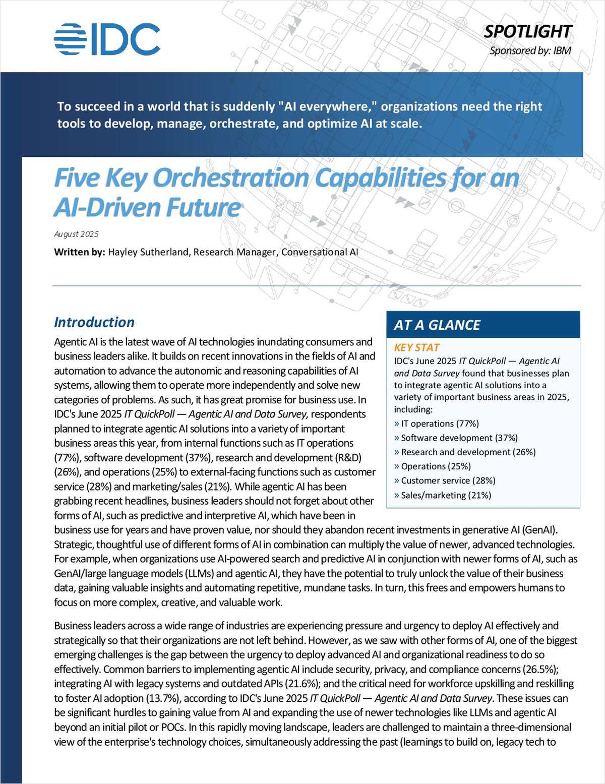 Five Key Orchestration Capabilities to Achieve AI Value at Enterprise Scale