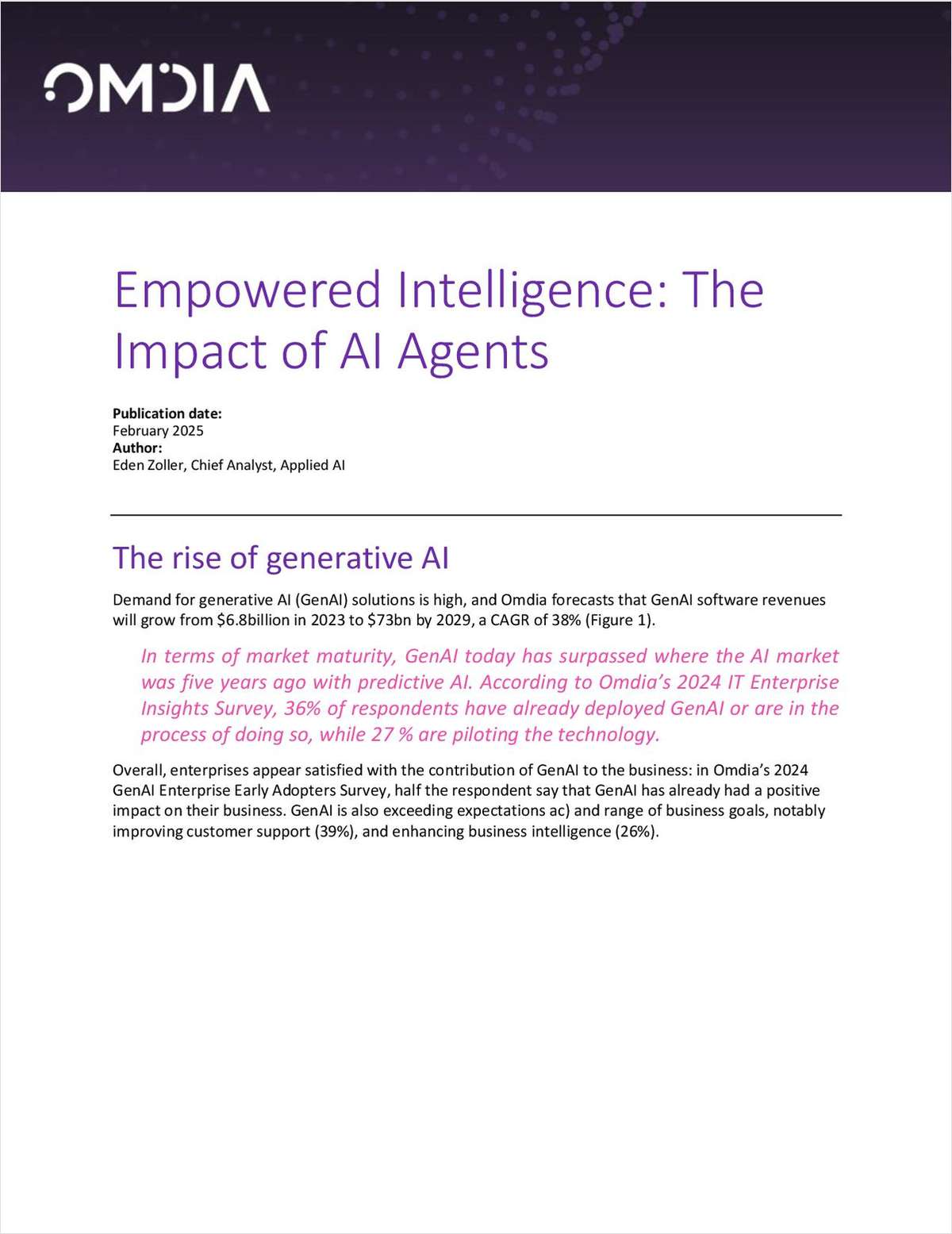 Empowered Intelligence: The Impact of AI Agents