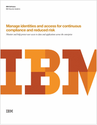 Manage Identities & Access for Continuous Compliance & Reduced Risk