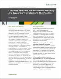 Corporate Recruiters Add Recruitment Marketing And Supportive Technologies To Their Toolkits