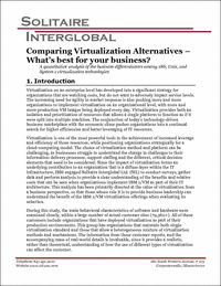 Comparing Virtualization Alternatives - What's Best for Your Business?