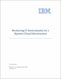 Monitoring IT Environments for a Dynamic Cloud Infrastructure