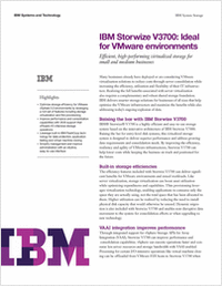 IBM Storwize V3700: Ideal for VMware Environments