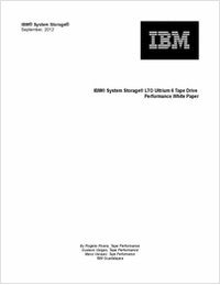 IBM® System Storage®  LTO Ultrium 6 Tape Drive Performance