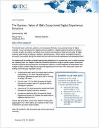 The Business Value of IBM's Exceptional Digital Experience Solutions