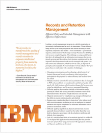 Records and Retention Management