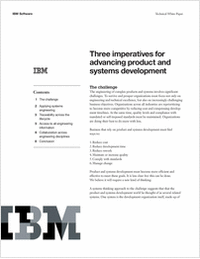 Three Imperatives for Advancing Product and Systems Development