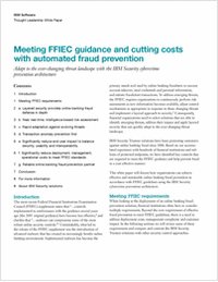 Meeting FFIEC Guidance and Cutting Costs with Automated Fraud Prevention