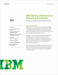 IBM Sterling B2B Services Reporting & Analytics