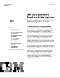 IBM Multi-Enterprise Relationship Management