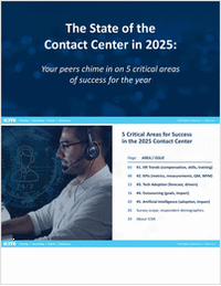 ICMI State of the Contact Center in 2025