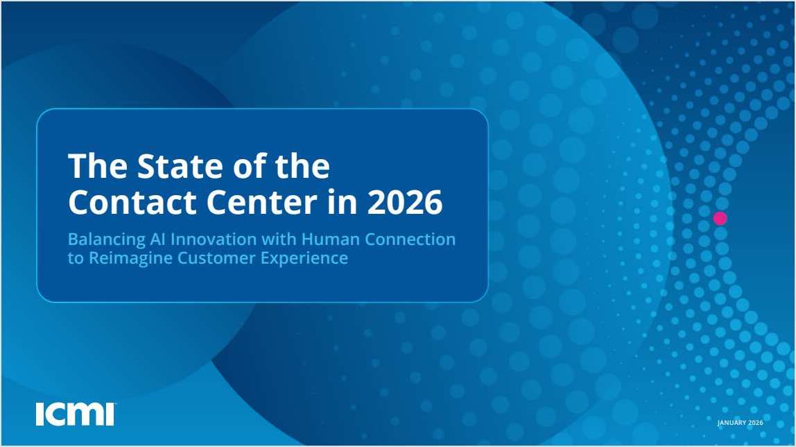 The State of the Contact Center in 2026