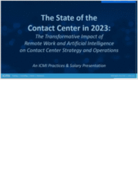 2023 State of the Contact Center