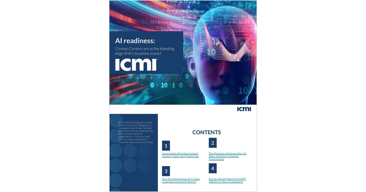 AI Readiness: Contact Centers are at the Bleeding Edge of AI's Business Impact