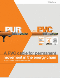 A PVC cable for permanent movement in energy chains