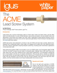 The ACME Lead Screw System