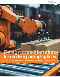 Design considerations for modern packaging lines