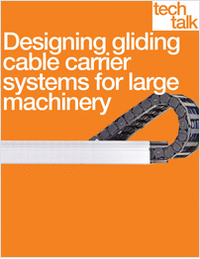 Designing gliding cable carrier systems for large machinery
