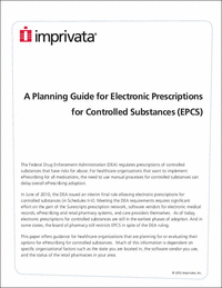 A Planning Guide for Electronic Prescriptions for Controlled Substances (EPCS)