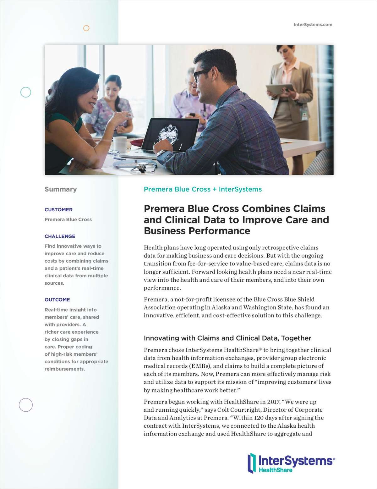 Premera Blue Cross combines claims and clinical data to