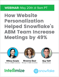 How Website Personalization Helped Snowflake's ABM Team Increase Meetings by 49%