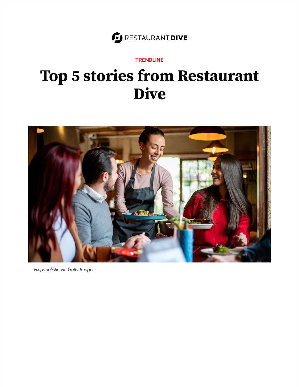 Top 5 stories from Restaurant Dive