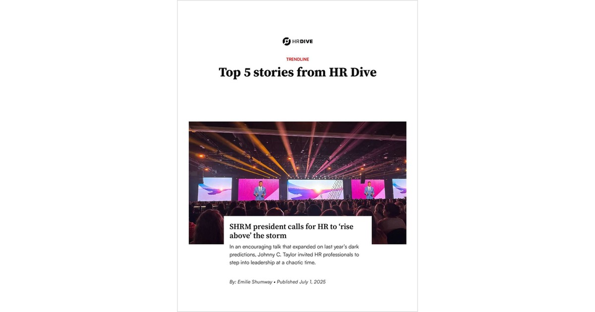 HR's 2025 Strategic Priorities: 5 Key Stories