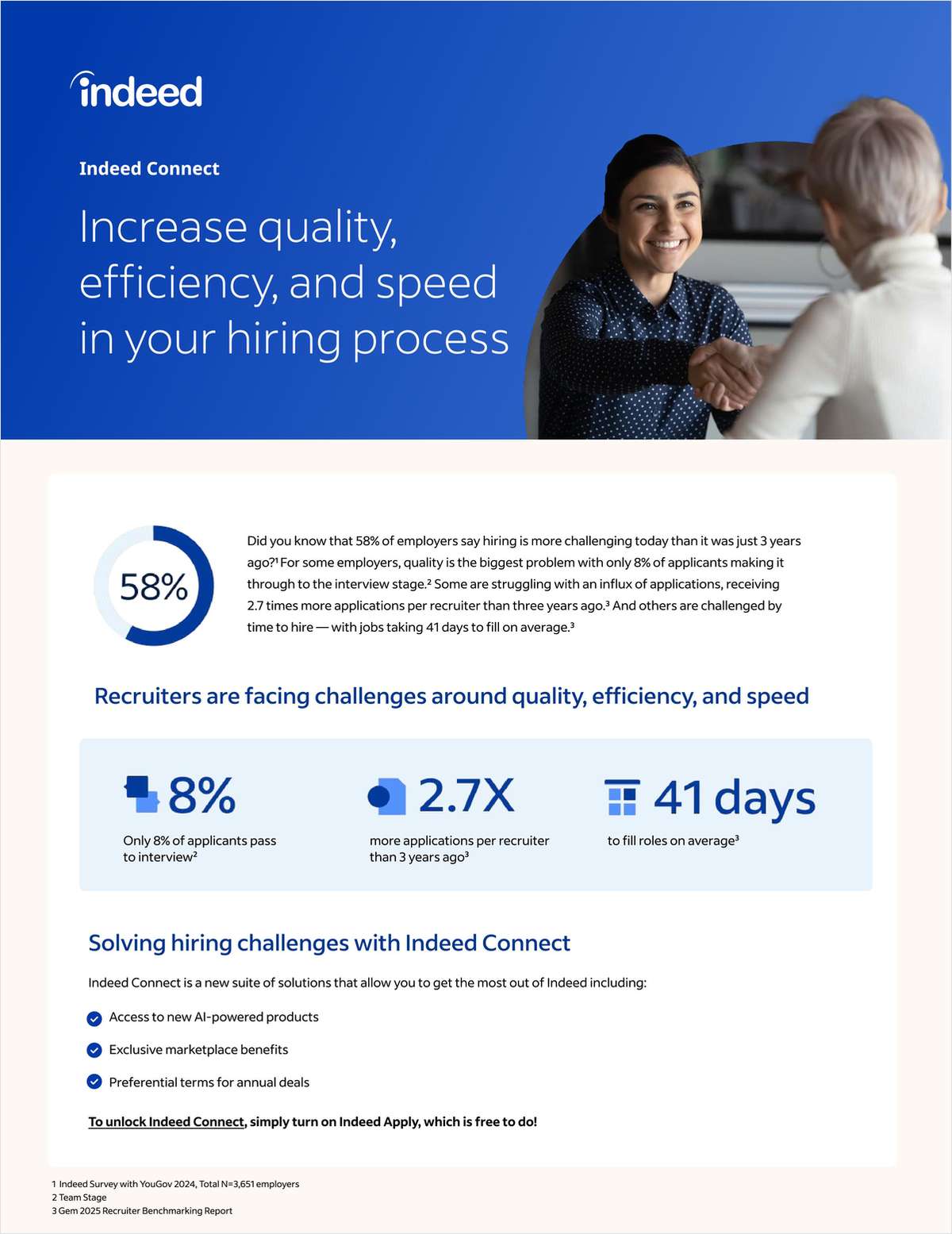 Increase quality, efficiency, and speed in your hiring process