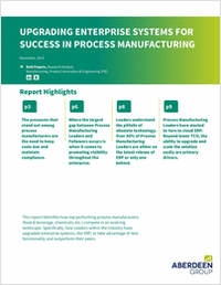 Upgrading Enterprise Systems for Success in Process Manufacturing