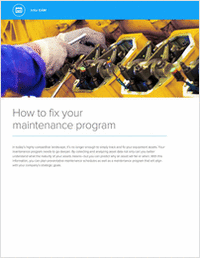 How to Fix Your Maintenance Program