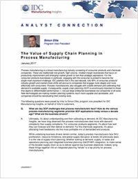 The Value of Supply Chain Planning in Process Manufacturing