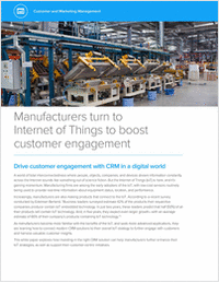 Manufacturers Turn to Internet of Things to Boost Customer Engagement