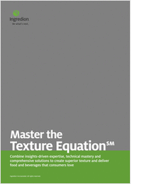 Unlock superior texture with Ingredion's Texture EquationSM