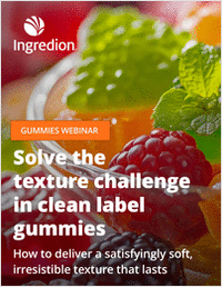 Solve the texture challenge in clean label gummies