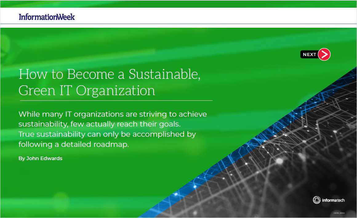 How to Become a Sustainable, Green IT Organization
