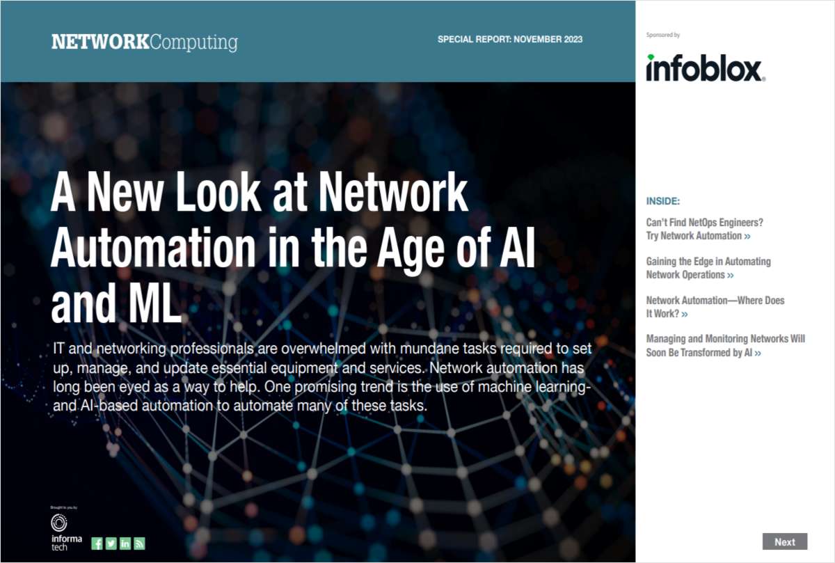 A New Look at Network Automation in the Age of AI and ML