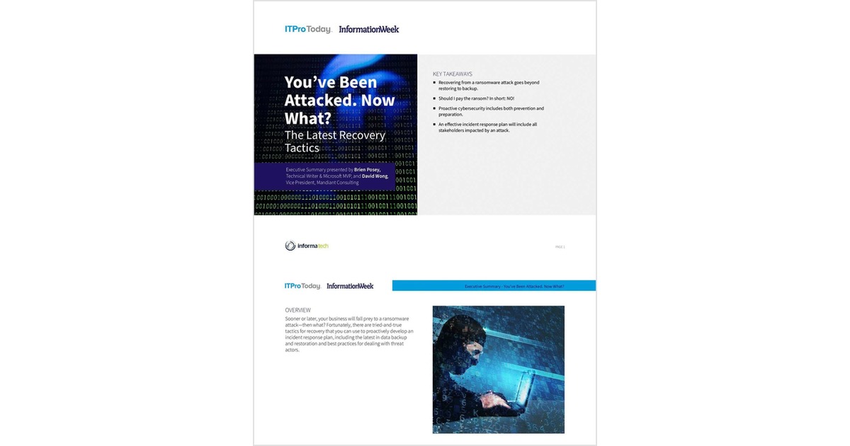 You've Been Attacked Now What?