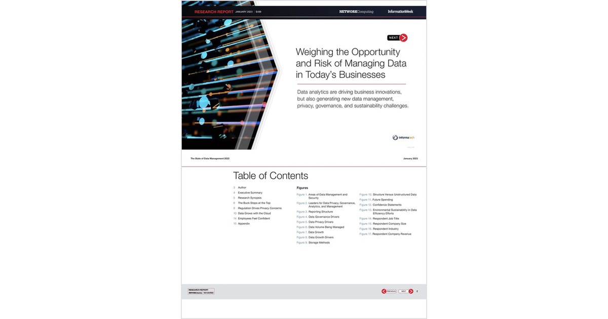 Weighing the Opportunity and Risk of Managing Data in Today's Businesses
