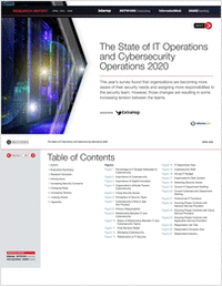 The State of IT Operations and Cybersecurity Operations 2020