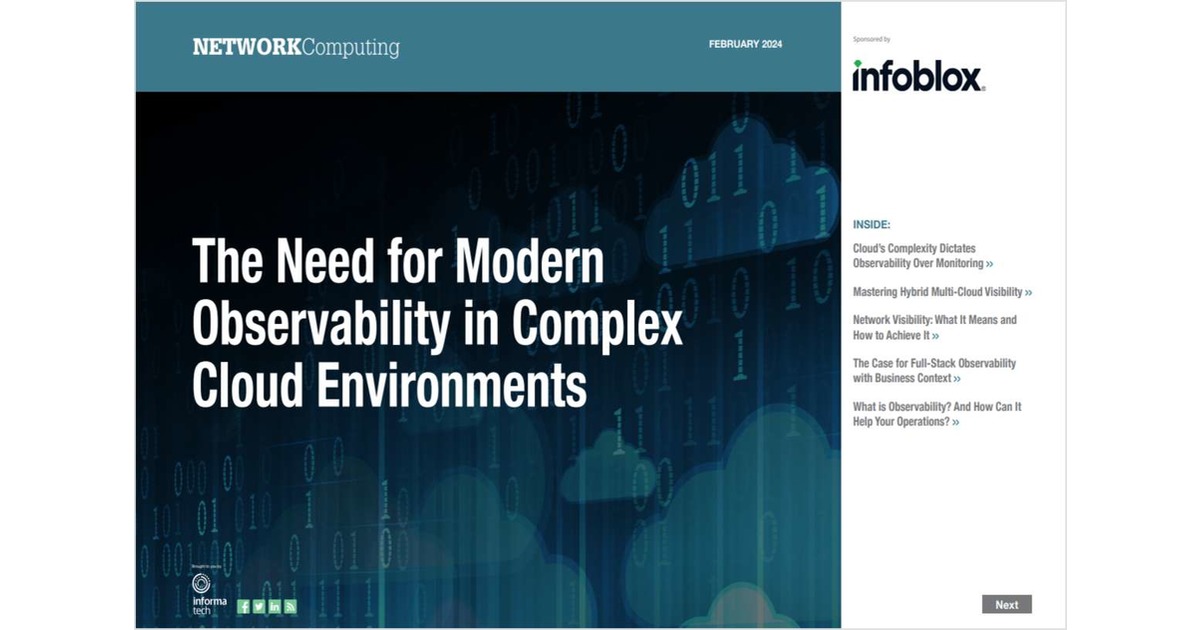 The Need for Modern Observation in Complex Cloud Environments, Free Infoblox Report - Vimarsana News