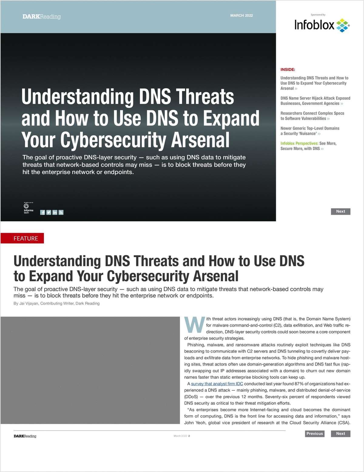 Understanding DNS Threats and How to Use DNS to Expand Your Cybersecurity Arsenal
