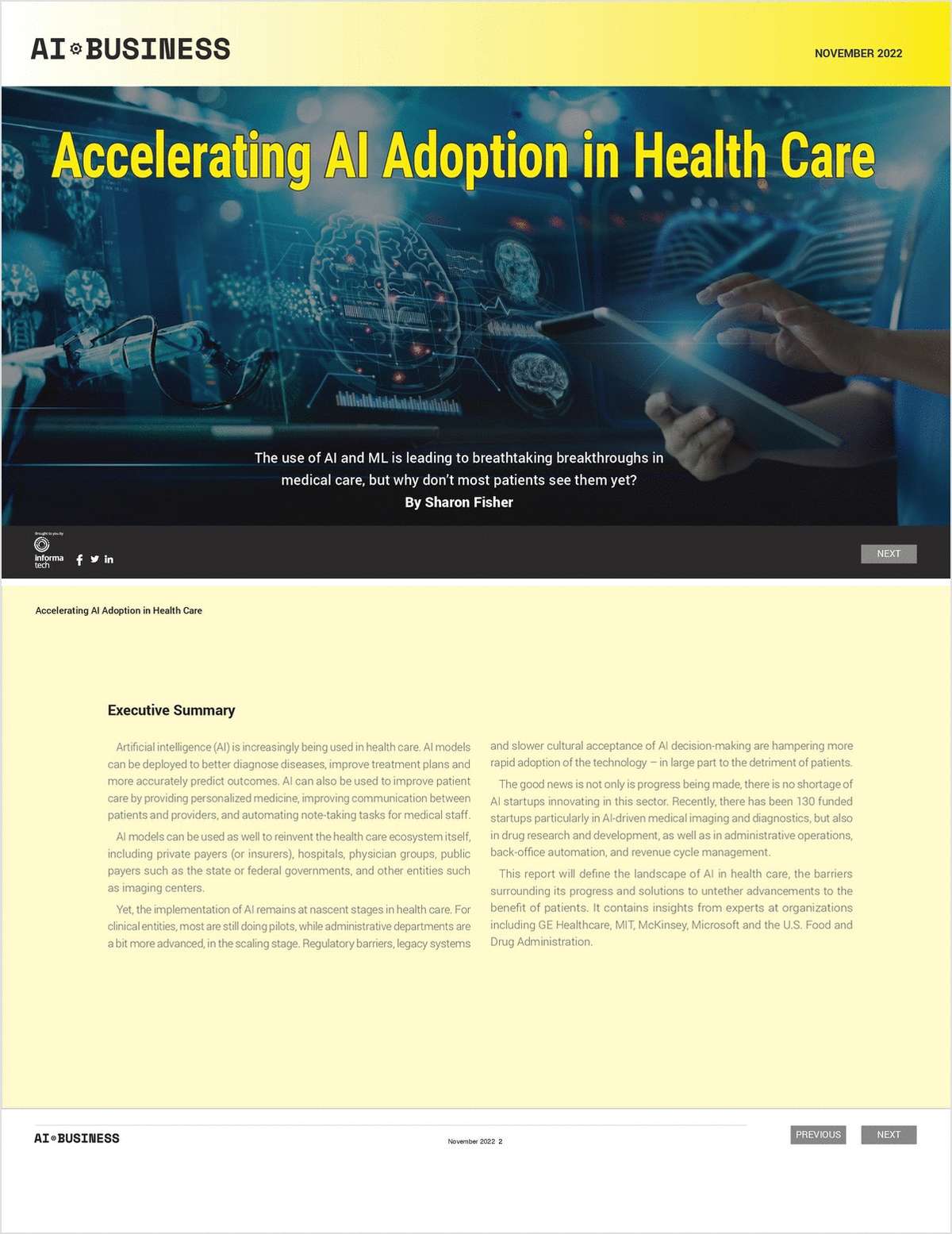 Accelerating AI Adoption in Health Care