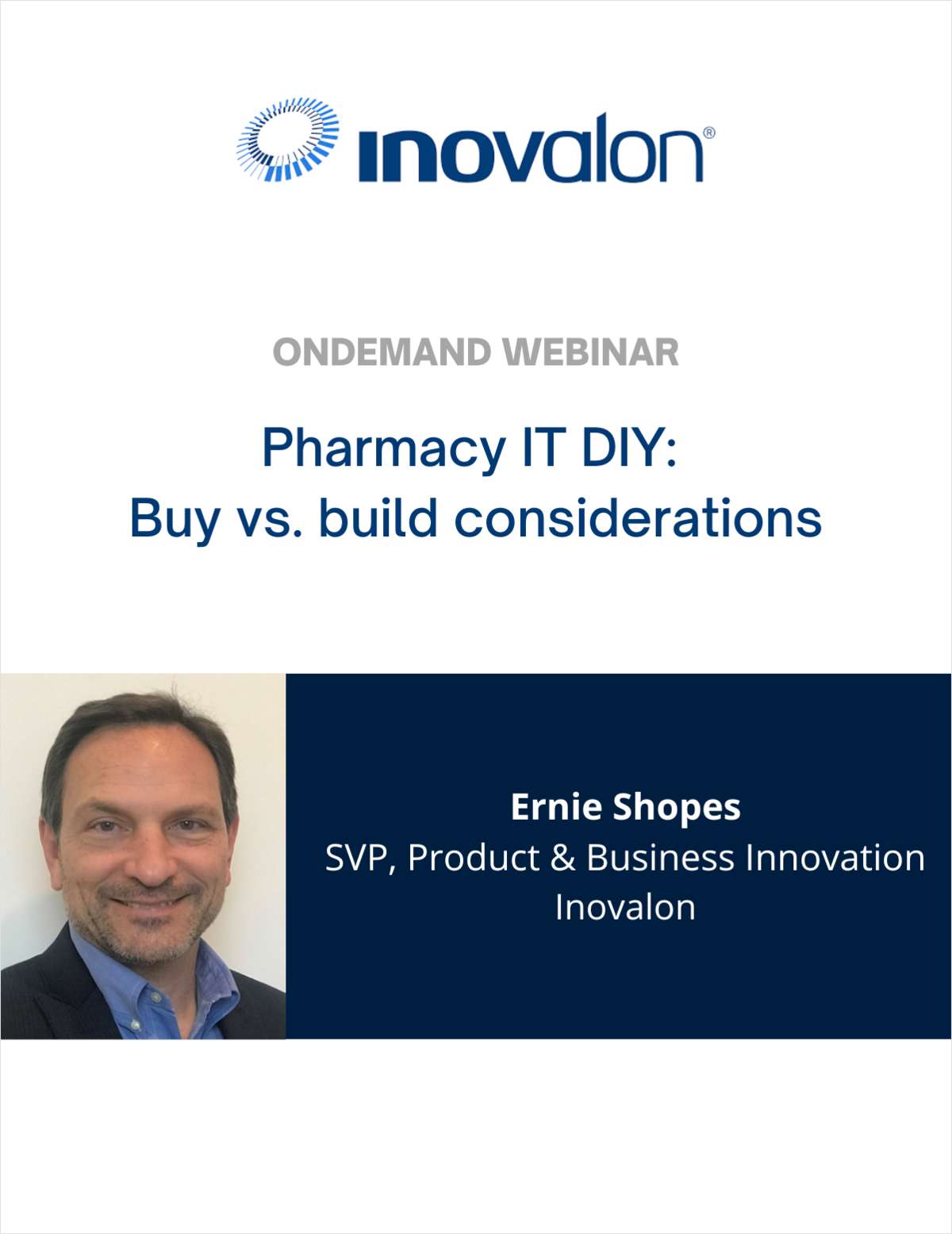 Pharmacy IT DIY: Buy vs. build considerations