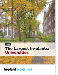 The Largest University In-plants (2019)